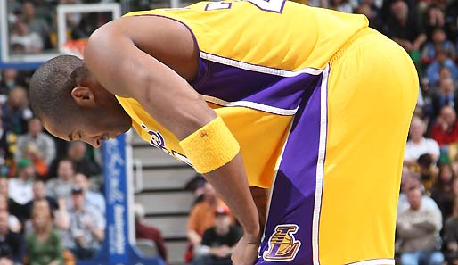 Lakers-Superstar Kobe Bryant hatte in Utah keinen schönen Abend