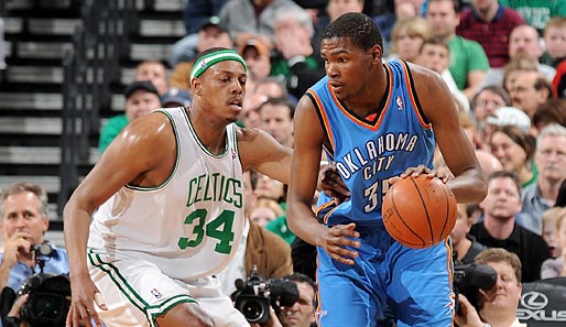 Kaum ein Team ist so erfahren wie Pierce' Celtics, kaum eins so talentiert wie Durants Thunder