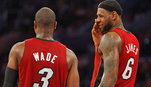 LeBron James und Dwyane Wade spielen ihre erste Saison miteinander in einem Team