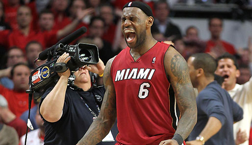 Schrei die Freude raus: LeBron James bejubelt den Finals-Einzug