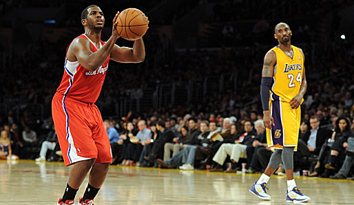 Das erste Duell mit Lakers-Star Kobe Bryant entschied Chris Paul für seine Clippers