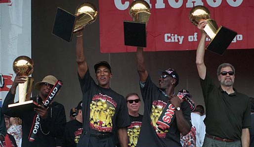 Die Bulls haben sich in den 90er Jahren gleich sechsmal zum NBA-Champion gekrönt