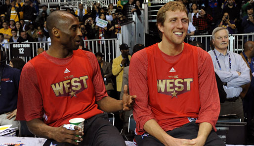 Dirk Nowitzki und Kobe Bryant stehen wieder beide im Team der Western Conference