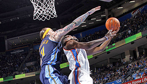 Kevin Durant erzielte für die Oklahoma City Thunder 51 Punkte gegen die Denver Nuggets