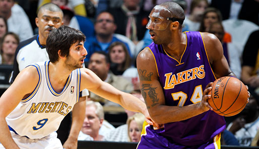Lakers vs. T-Wolves: Kobe Bryant im Duell mit Ricky Rubio