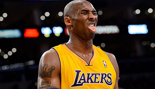 Kobe Bryant war offenbar von der Leistung seiner Lakers nicht gerade angetan