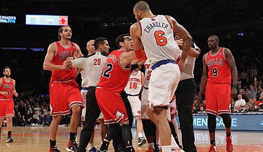 Im Madison Square Garden ging es in der Partie zwischen den Knicks und den Bulls heiß her
