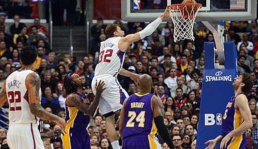 Power Forward Blake Griffin sorgte gegen die Lakers mit spektakulären Dunks für einige Highlights