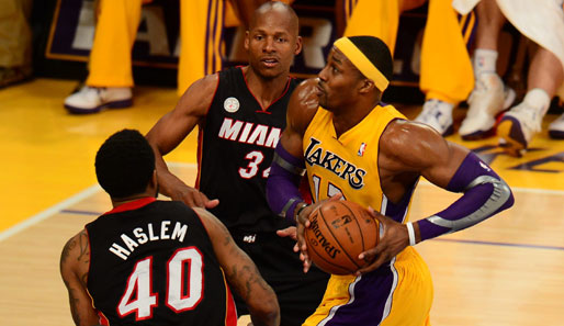 Bei den Miami Heat gab es für Dwight Howard und die Lakers nichts zu holen. Wie läuft es in Toronto?