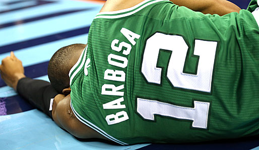 Leandro Barbosa verletzte sich im Spiel seiner Boston Celtics bei den Charlotte Bobcats am Knie