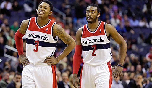 Bradley Beal (l.) und John Wall sind die Stützen der Washington Wizards in dieser Saison