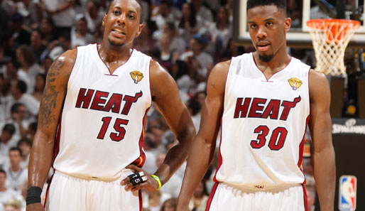 Die Point Guards Mario Chalmers und Norris Cole übernehmen bei den Miami Heat wichtige Rollen