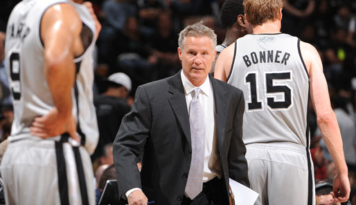 Der neue Coach Brett Brown kommt als dreimaliger NBA-Champion von den Spurs zu den Sixers