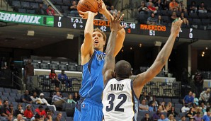Dirk Nowitzki war gegen die Memphis Grizzlies der Topscorer der Dallas Mavericks