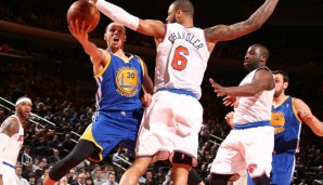Im Madison Square Garden verbuchte Steph Curry sein drittes Triple-Double der Saison