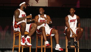 Pat Riley will LeBron James, Dwyane Wade und Chris Bosh noch lange bei den Heat sehen