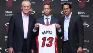 Shabazz Napier (M.) wurde beim Draft an 24. Stelle von den Miami Heat ausgewählt