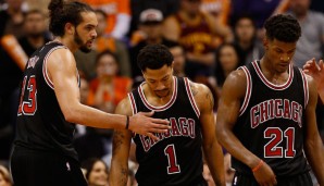 Noah, Rose und Butler (v.l.n.r.) kassierten mit den Bulls zuletzt zwei Pleiten in Serie