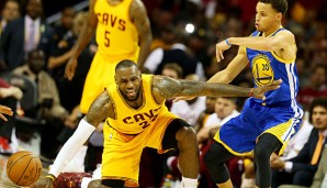Stephen Curry und LeBron James könnten in den NBA-Finals noch aufeinandertreffen