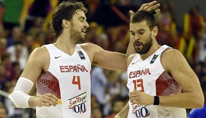 Marc und Pau Gasol werden gemeinsam für Spanien bei den olympischen Spielen auflaufen