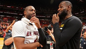 Dwyane Wade und LeBron James sind seit ihrer gemeinsamen Zeit in Miami gute Freunde
