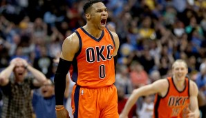 Russell Westbrook (Oklahoma City Thunder): 31,6 Punkte, 10,7 Rebounds, 10,4 Assists