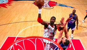 Platz 9: Hakeem Olajuwon (Houston Rockets, Toronto Raptors) - 25,9 Punkte in 145 Spielen