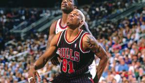 Zwei Titel mit Detroit (1989, 1990), drei mit den Bulls (1996-1998): Dennis Rodman war fünfmal zur richtigen Zeit am richtigen Ort.