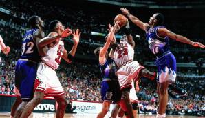 Platz 16 (42 Punkte) - Finals 1998, Spiel 3: Chicago Bulls - Utah Jazz 96:54