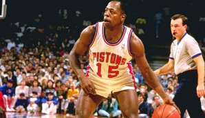 Finals 1990, Pistons vs. Blazers: Im Schatten von Thomas und Laimbeer verrichtete Vinnie Johnson seine Arbeit als Veteran. Doch in Game 5 drehte er plötzlich die Zeit zurück und erzielte 16 Punkte. Das Beste daran: Der Gamewinner 0,7 vor Schluss!