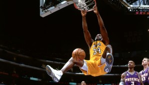Platz 7: Shaquille O'Neal (Orlando Magic, Los Angeles Lakers, Miami Heat, Cleveland Cavaliers, Phoenix Suns, Boston Celtics)