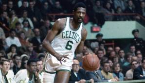 Platz 6: Bill Russell (Boston Celtics) - 1.143 Punkte, 11 Titel - Punkteschnitt: 16,44.