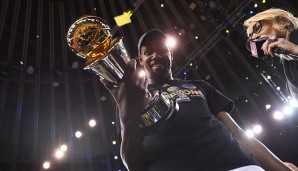 Neuzugang Kevin Durant wurde einstimmig zum Finals-MVP gewählt. Gut möglich, dass der Erfolg in Oakland noch eine oder mehrere Saisons anhält