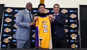 Die neuen Gesichter der Lakers: Magic Johnson, Lonzo Ball und Rob Pelinka
