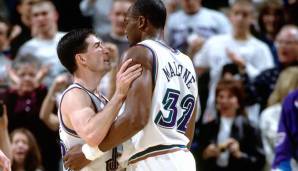 Die Utah Jazz der 90er-Jahre fallen einem natürlich sofort ein. Das Team um Stockton und Malone hatte das Pech, in der Jordan-Ära gut zu sein...