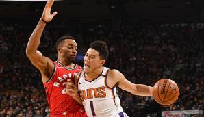 Devin Booker könnte den Phoenix Suns in den nächsten Spielen fehlen