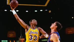Platz 8: Kareem Abdul-Jabbar. 10-mal in 1560 Spielen (Milwaukee Bucks, Los Angeles Lakers)