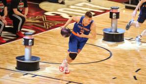 TACO BELL SKILLS CHALLENGE: Letztes Jahr gewann Kristaps Porzingis (New York Knicks) die Challenge, nun will er seinen Titel verteidigen.
