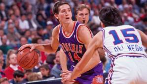Platz 8: Jeff Hornacek (Phoenix Suns) - 11 Punkte (4/14 FG), 18 Assists, 0 Turnover in der Saison 1988/89 gegen die Sacramento Kings