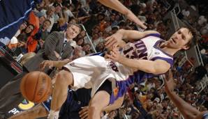 Platz 8: Steve Nash (Phoenix Suns) - 13 Punkte (3/7 FG), 18 Rebounds, 0 Turnover in der Saison 2006/07 gegen die Utah Jazz