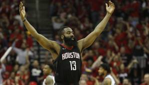 Platz 9: James Harden (Houston Rockets): 145 Punkte, 24 Rebounds, 37 Assists - 179,25 Dunkest-Punkte (5 Spiele).