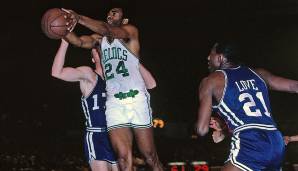 Platz 12: Boston Celtics (1968) - 46 Punkte im zweiten Viertel von Spiel 1 der Eastern Division Finals gegen die Detroit Pistons - Ergebnis: 123:116