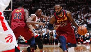 LeBron James führt die Cleveland Cavaliers zum Sieg i Spiel 1 gegen die Raptors