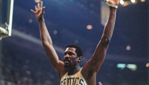 BILL RUSSELL (1957, Boston Celtics): 13,9 Punkte und 24,4 Rebounds in 10 Spielen - Endstation NBA Champion.