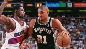 TIM DUNCAN (1998, San Antonio Spurs): 20,7 Punkte, 9 Rebounds und 2,6 Blocks in 9 Spielen - Endstation Conference Semifinals.