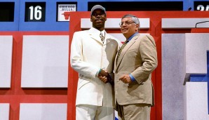 Baron Davis, Charlotte Hornets, 1999 (0,73 Prozent Chance auf 3rd Pick).