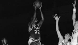 Platz 8: Elgin Baylor (1958/59, Minneapolis Lakers) - 24,9 Punkte, 15,0 Rebounds.