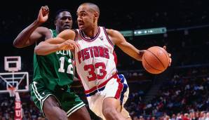 Platz 24: Grant Hill (1994/95, Detroit Pistons) - 19,9 Punkte, 6,4 Rebounds, 5,0 Assists.