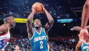 Platz 25: Larry Johnson (1991/92, Charlotte Hornets) - 19,2 Punkte und 11,0 Rebounds.