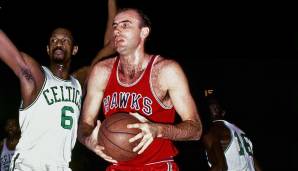 St. Louis Hawks (1955-1968): Die Franchise startete in den Tri-Cities, über Milwaukee ging es dann nach St. Louis. Dort gewannen die Hawks um Bob Pettit 1958 einen Titel. In Atlanta ist das nachher nie gelungen.